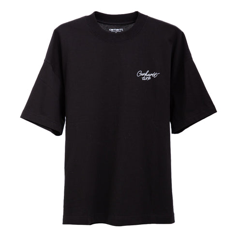 Carhartt WIP S/S Signature Script T-Shirt Black/Wax I033828 Degli Uberti